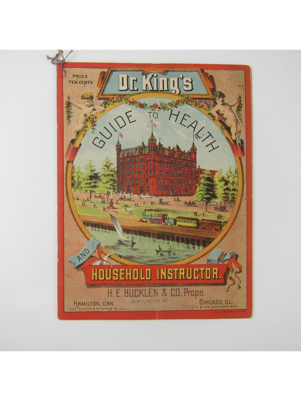Dr. Kings Guide to Health Patent Medicine Almanac HE Bucklen & Co Antique c 1888